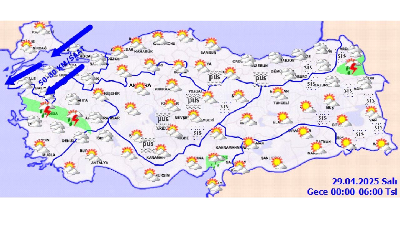29 Nisan 2025 Meteoroloji'den rapor geldi! Yurt genelinde hava durumu nasıl olacak? 1