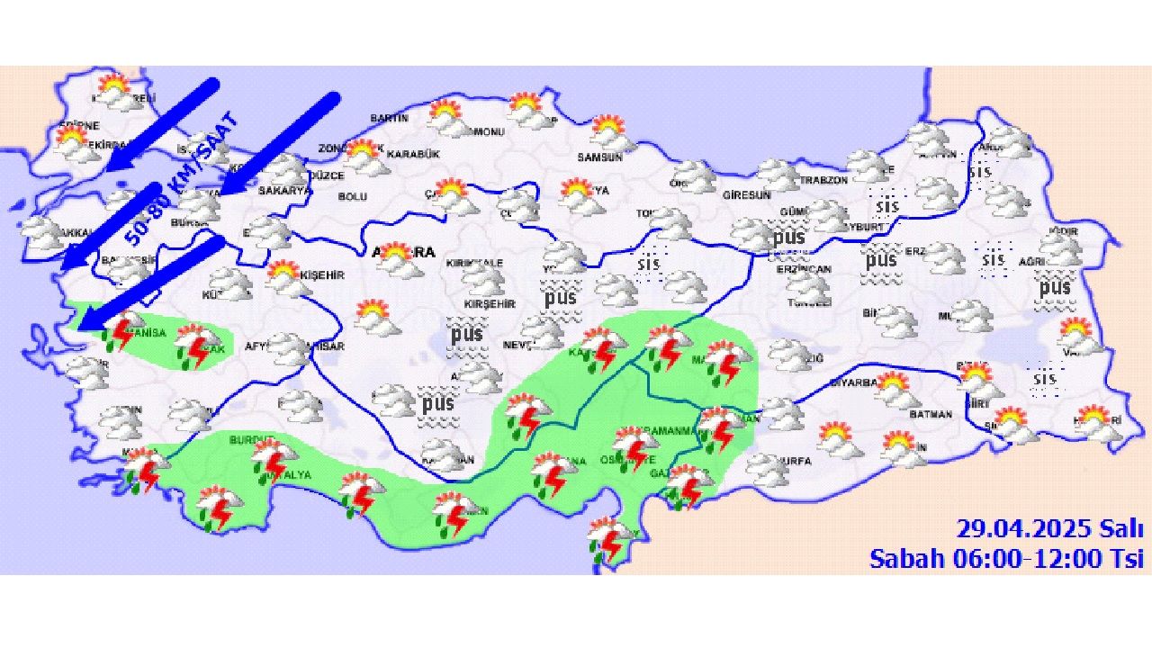29 Nisan 2025 Meteoroloji'den rapor geldi! Yurt genelinde hava durumu nasıl olacak? 3