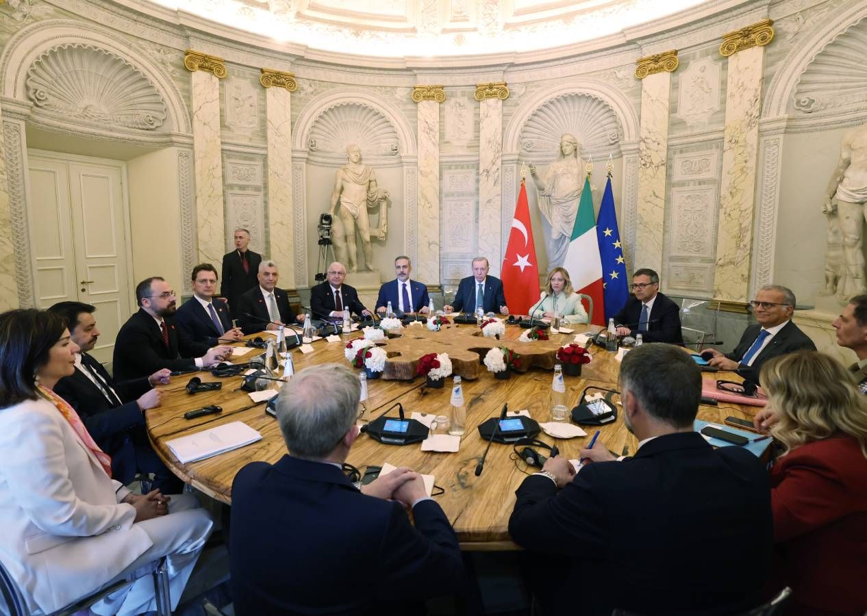 İtalya ile yakın işbirliği... Cumhurbaşkanı Erdoğan: Yeni ticaret hedefimizi 40 milyar dolar olarak belirledik 7