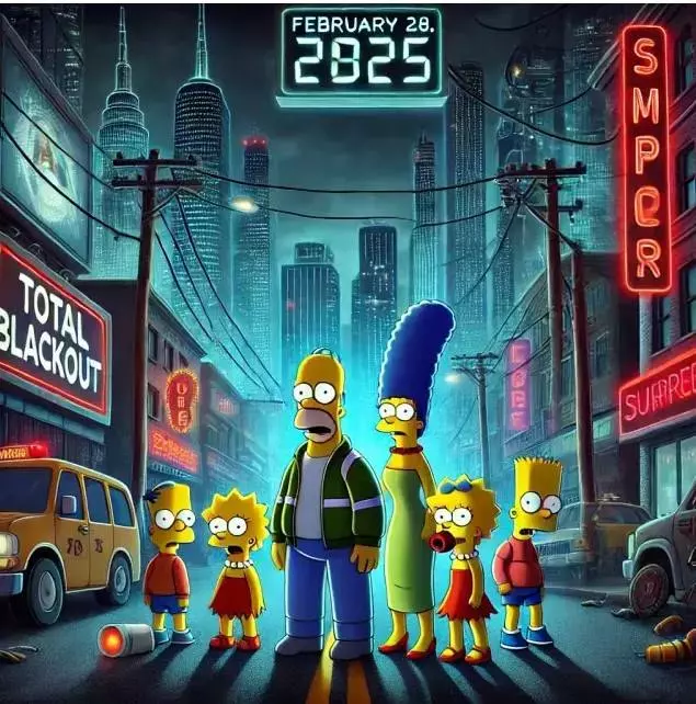 Avrupa karanlığa gömüldü: Simpsonlar'ın korkutan tahmini gündem oldu 4
