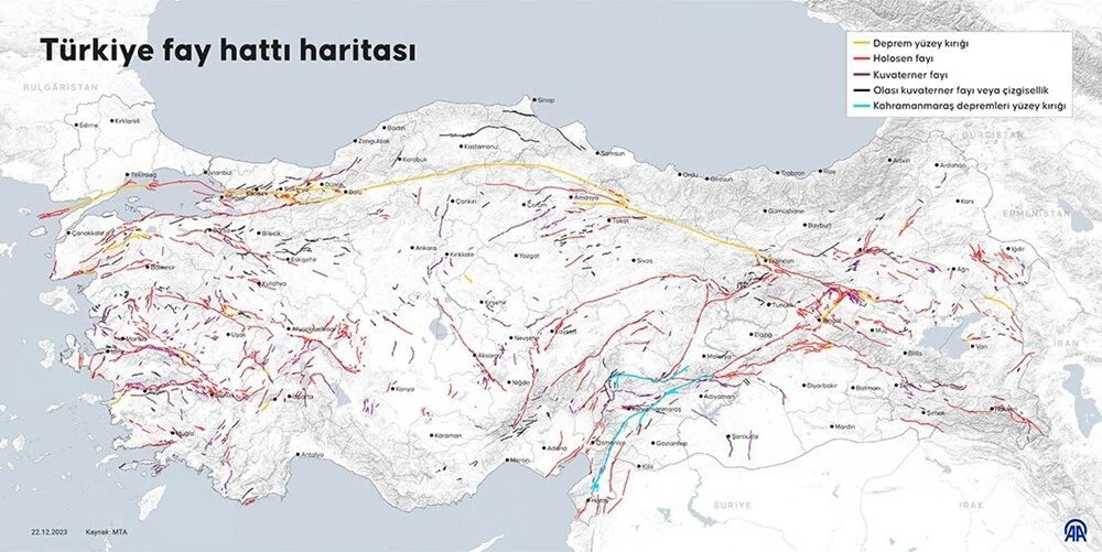 Evimin altından fay hattı geçiyor mu? İşte yenilenen diri fay haritası 4