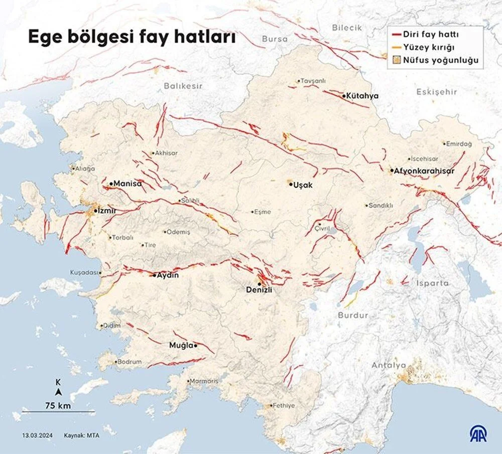 Evimin altından fay hattı geçiyor mu? İşte yenilenen diri fay haritası 6