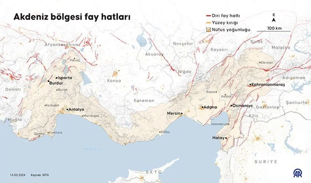Evimin altından fay hattı geçiyor mu? İşte yenilenen diri fay haritası 7