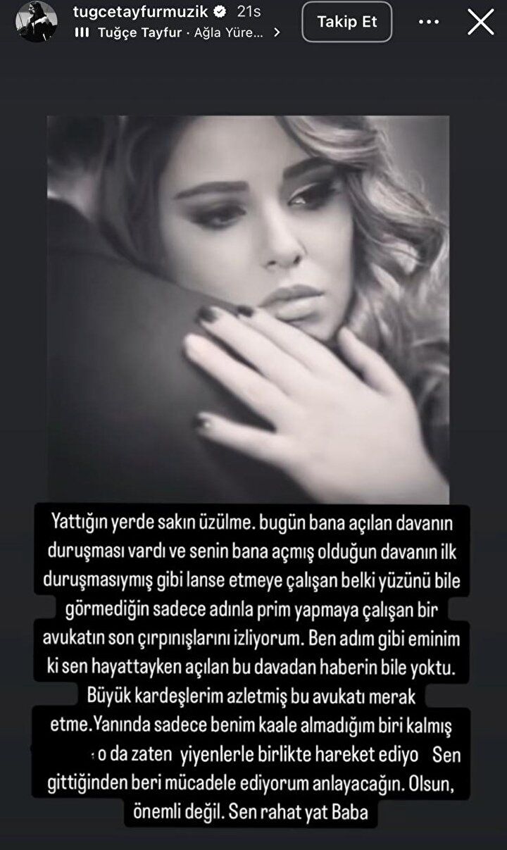 Miras krizi büyüyor! Tuğçe Tayfur, 'Gitti diye sahipsiz sanmayın' diyerek ateş püskürdü 4