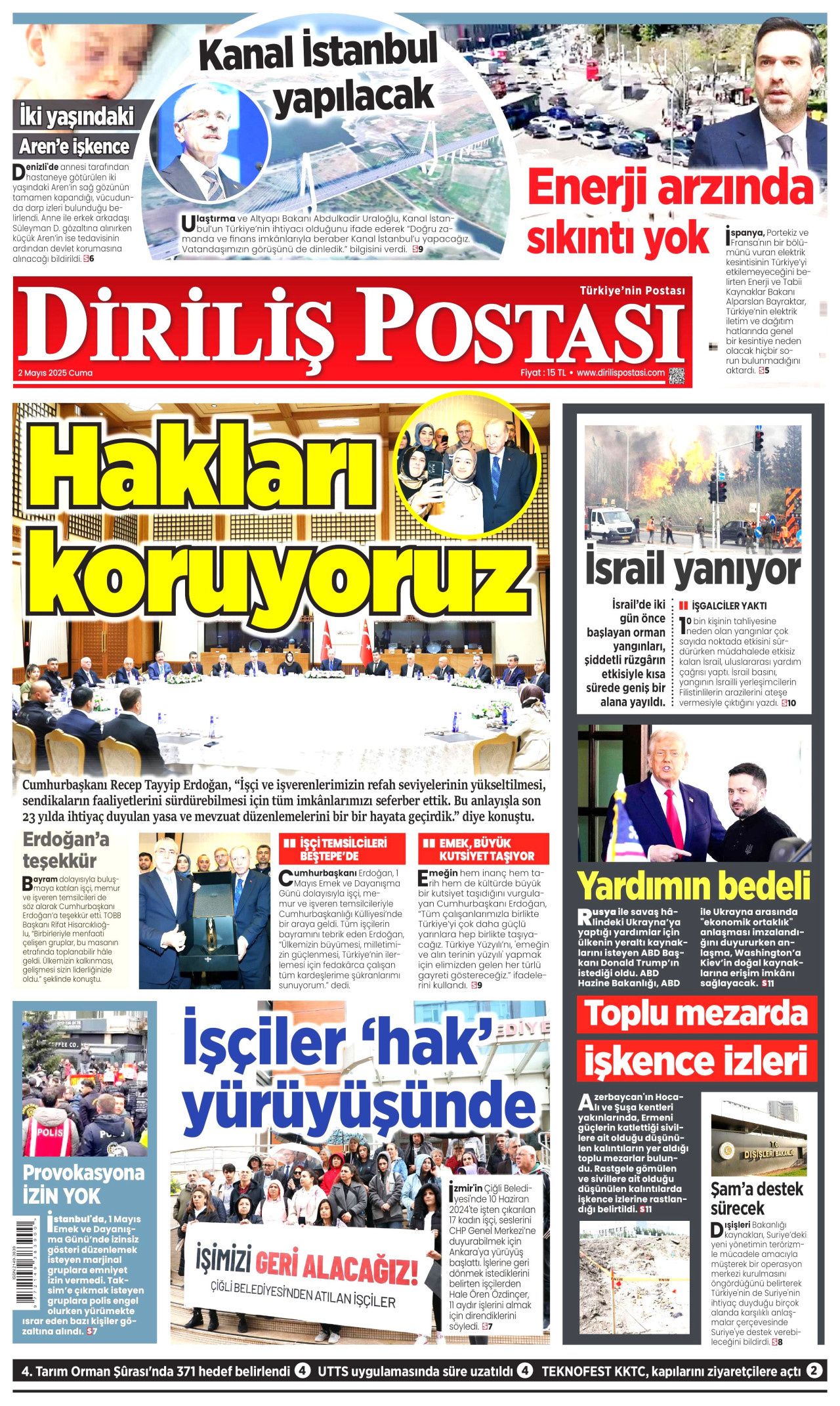 Suriye'yi kaynatıyorlar! Harekat uyarısı... 2 Mayıs Cuma gazete manşetleri! 14