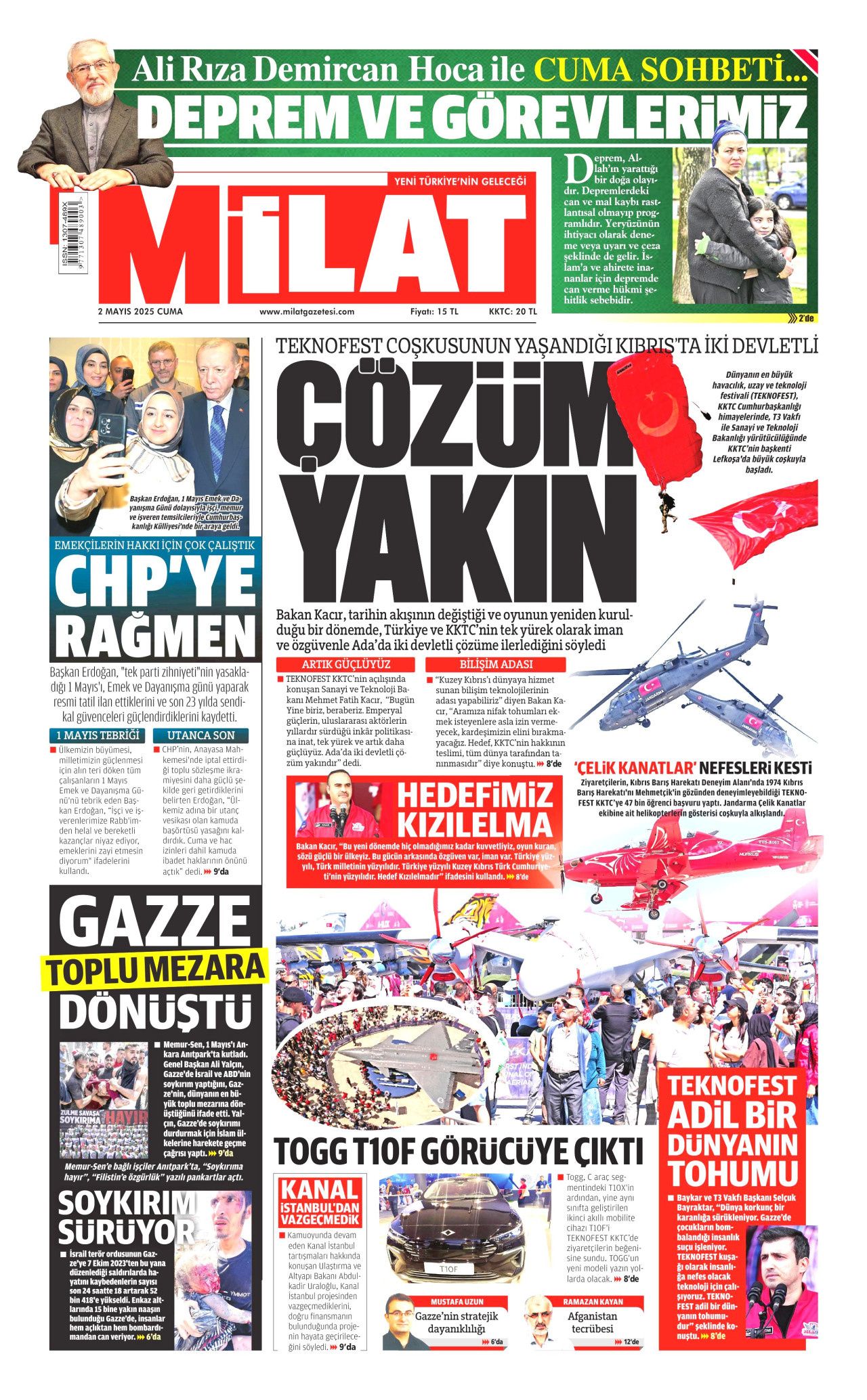 Suriye'yi kaynatıyorlar! Harekat uyarısı... 2 Mayıs Cuma gazete manşetleri! 18