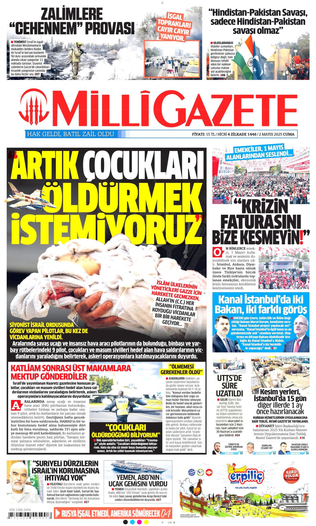 Suriye'yi kaynatıyorlar! Harekat uyarısı... 2 Mayıs Cuma gazete manşetleri! 10