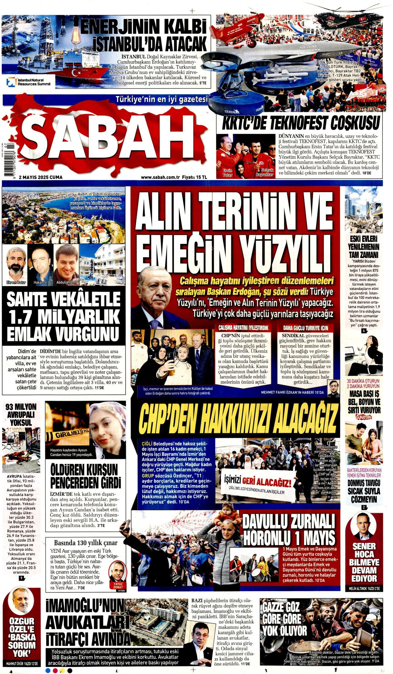 Suriye'yi kaynatıyorlar! Harekat uyarısı... 2 Mayıs Cuma gazete manşetleri! 3