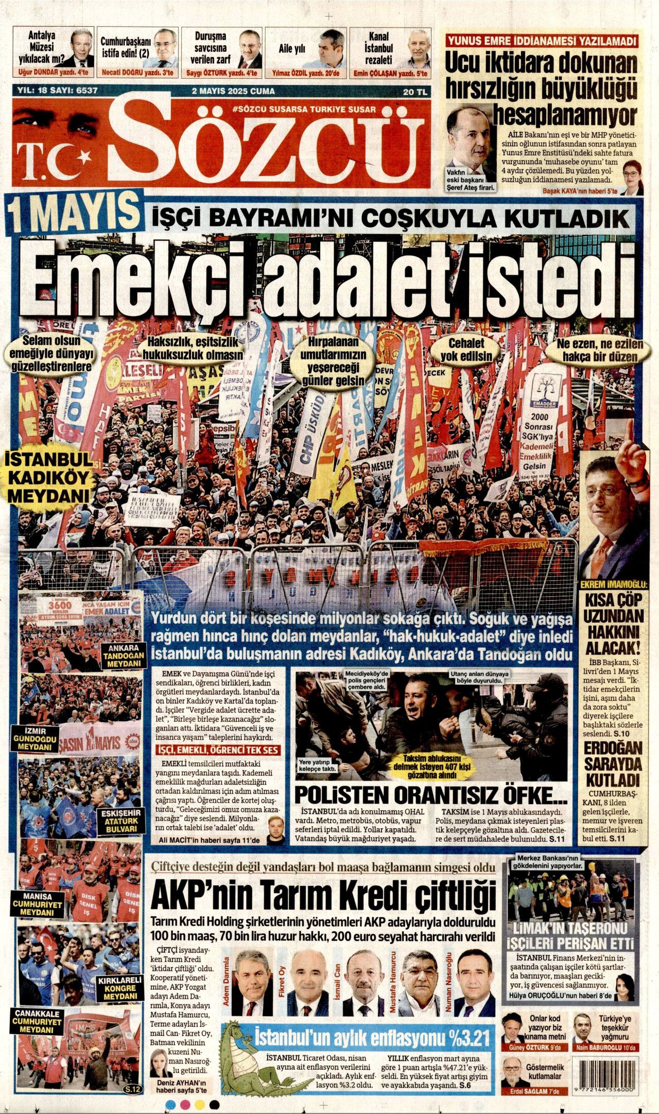 Suriye'yi kaynatıyorlar! Harekat uyarısı... 2 Mayıs Cuma gazete manşetleri! 8