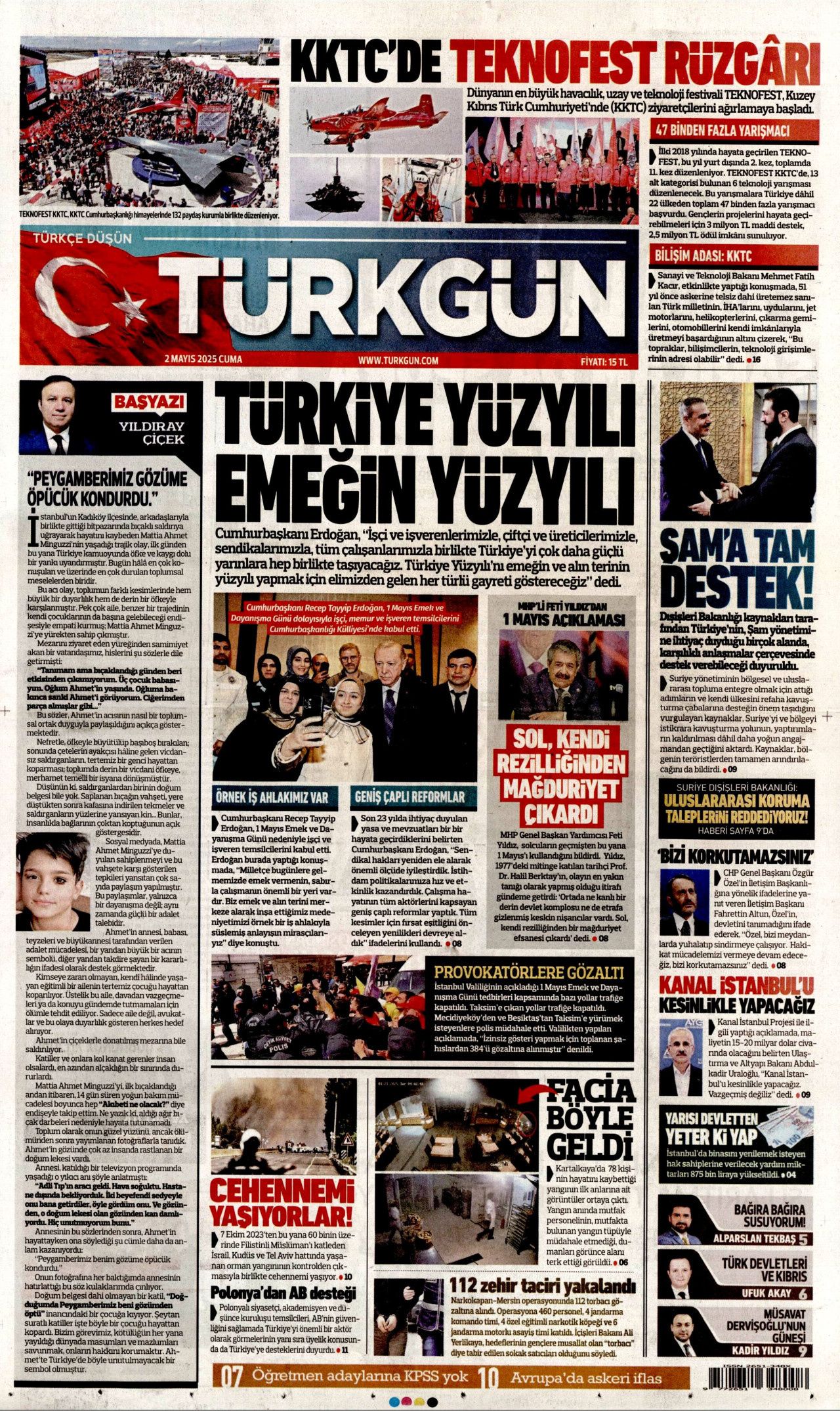 Suriye'yi kaynatıyorlar! Harekat uyarısı... 2 Mayıs Cuma gazete manşetleri! 12