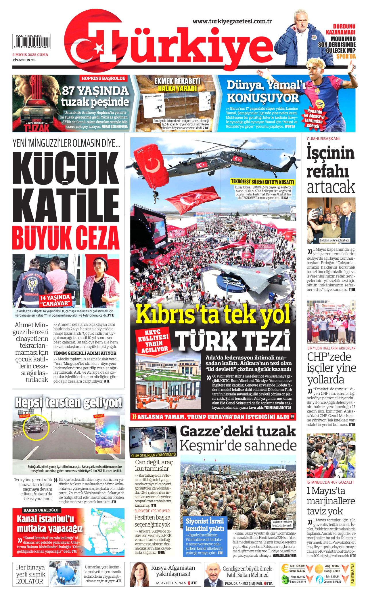 Suriye'yi kaynatıyorlar! Harekat uyarısı... 2 Mayıs Cuma gazete manşetleri! 6