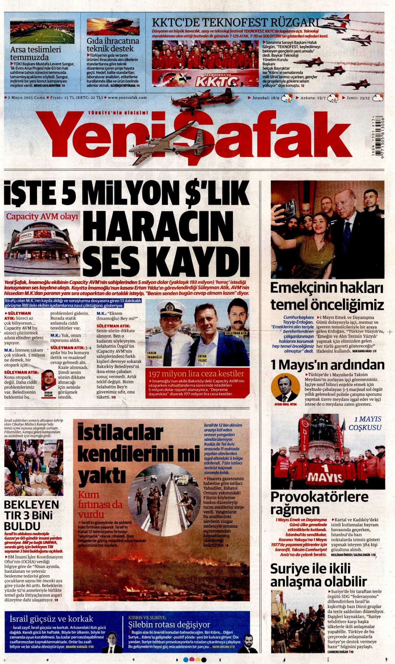 Suriye'yi kaynatıyorlar! Harekat uyarısı... 2 Mayıs Cuma gazete manşetleri! 5