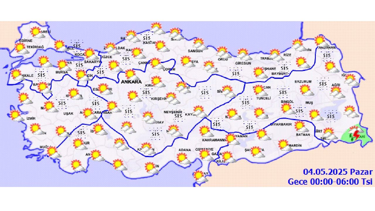 4 Mayıs 2025 hava durumu tahmin raporunu paylaştı! İşte il il hava durumu... 2