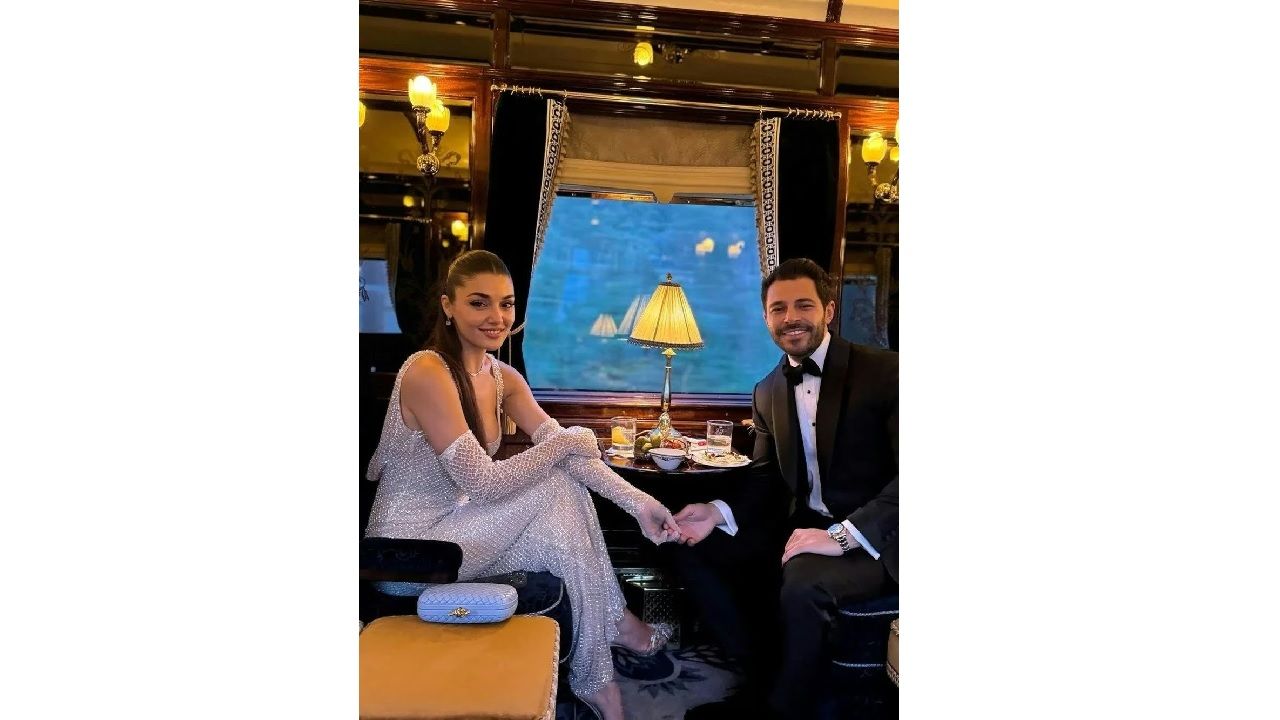 Hande Erçel ve Hakan Sabancı'dan romantik tren pozları: Evlilik çanları mı çalıyor? 4