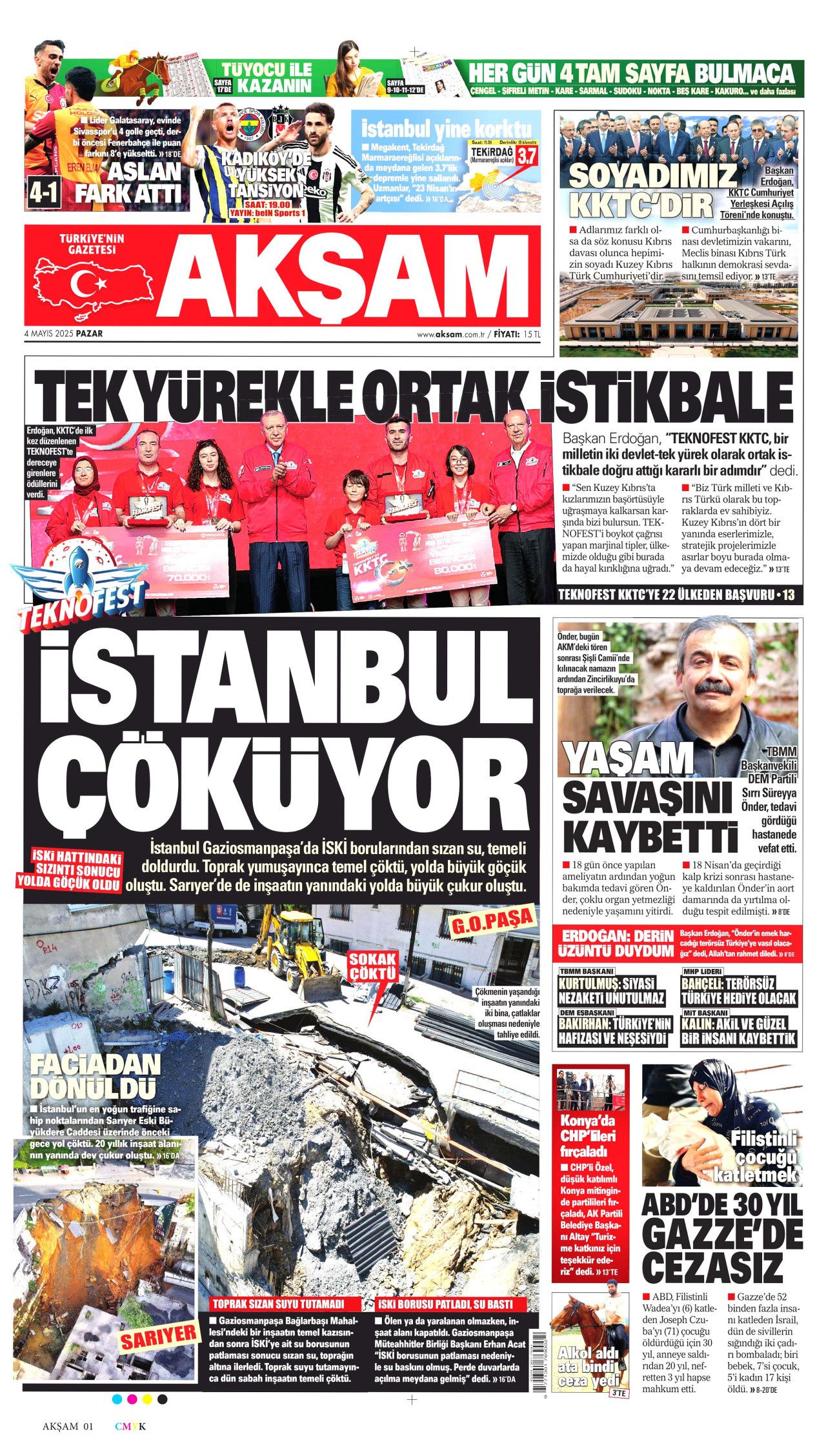 Cumhurbaşkanı Erdoğan'ın KKTC'deki tarihi sözleri gazete manşetlerinde 11