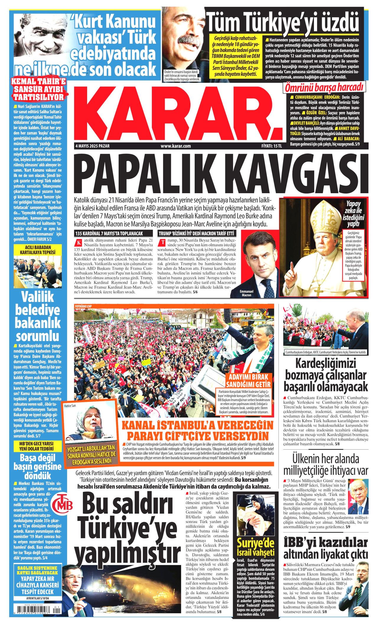 Cumhurbaşkanı Erdoğan'ın KKTC'deki tarihi sözleri gazete manşetlerinde 12