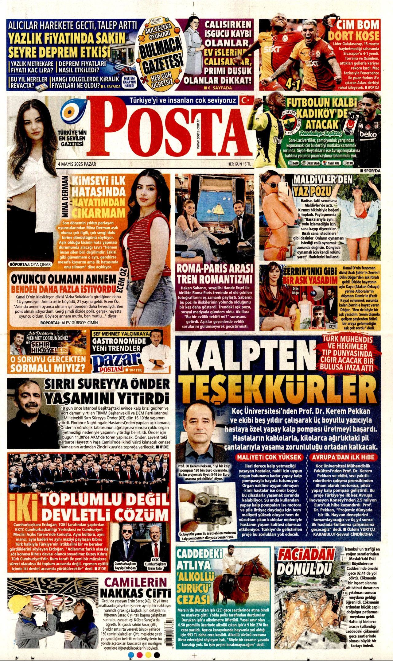 Cumhurbaşkanı Erdoğan'ın KKTC'deki tarihi sözleri gazete manşetlerinde 7