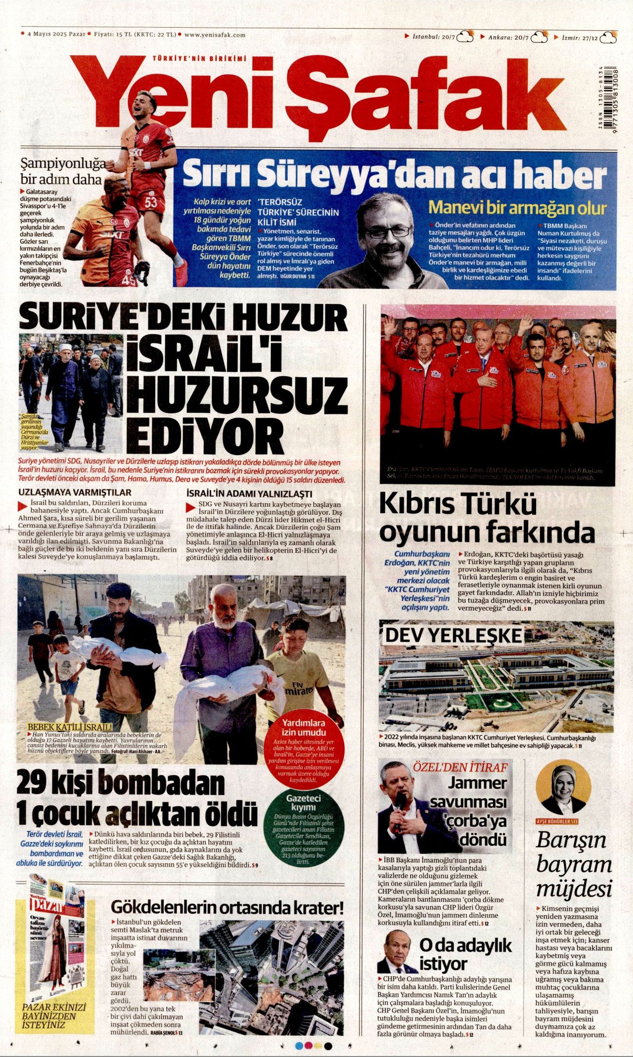 Cumhurbaşkanı Erdoğan'ın KKTC'deki tarihi sözleri gazete manşetlerinde 2