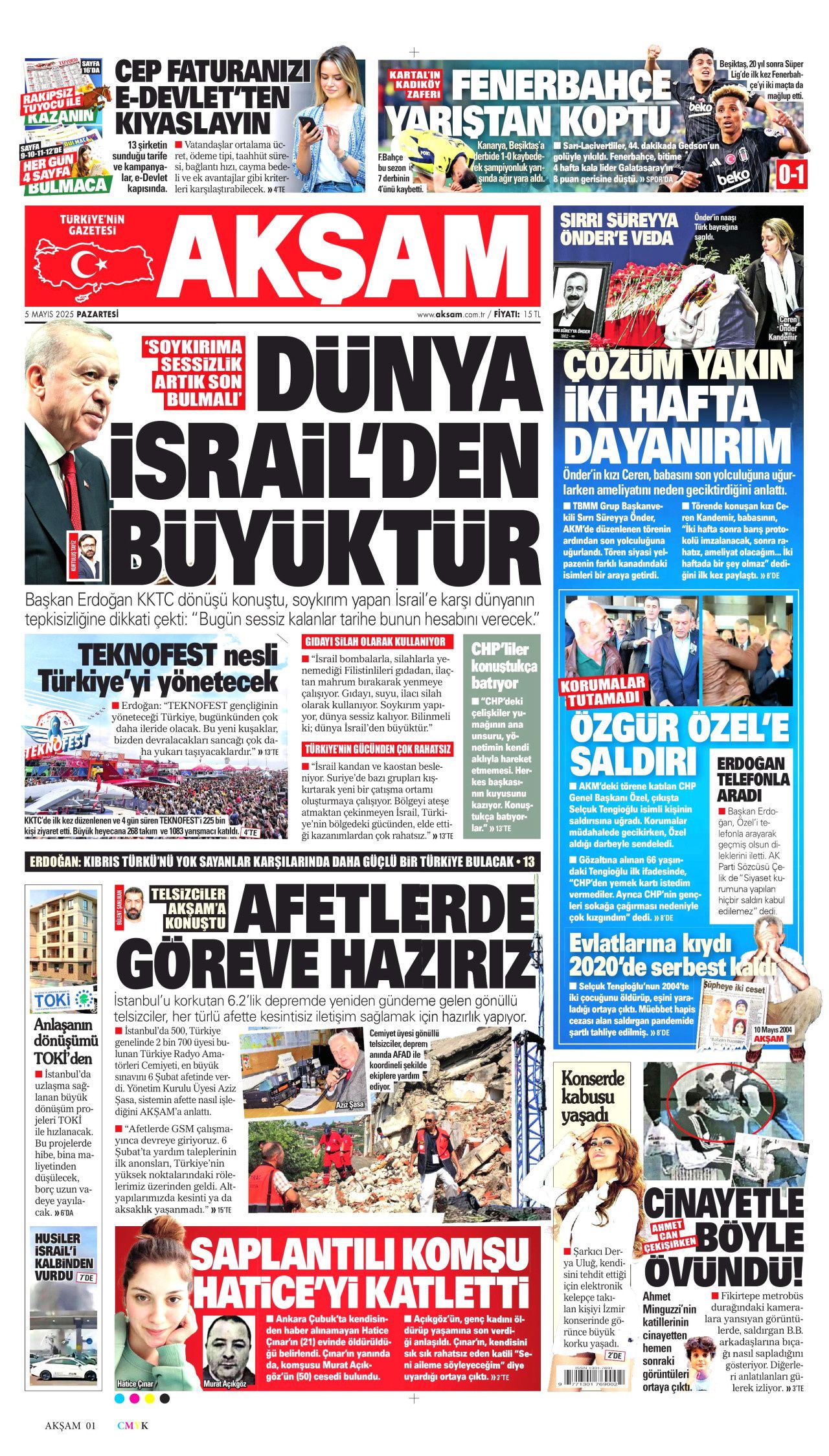 CHP lideri Özgür Özel'e hain saldırı gazete manşetlerinde! "Babam hapisten hiç çıkmasın" 12
