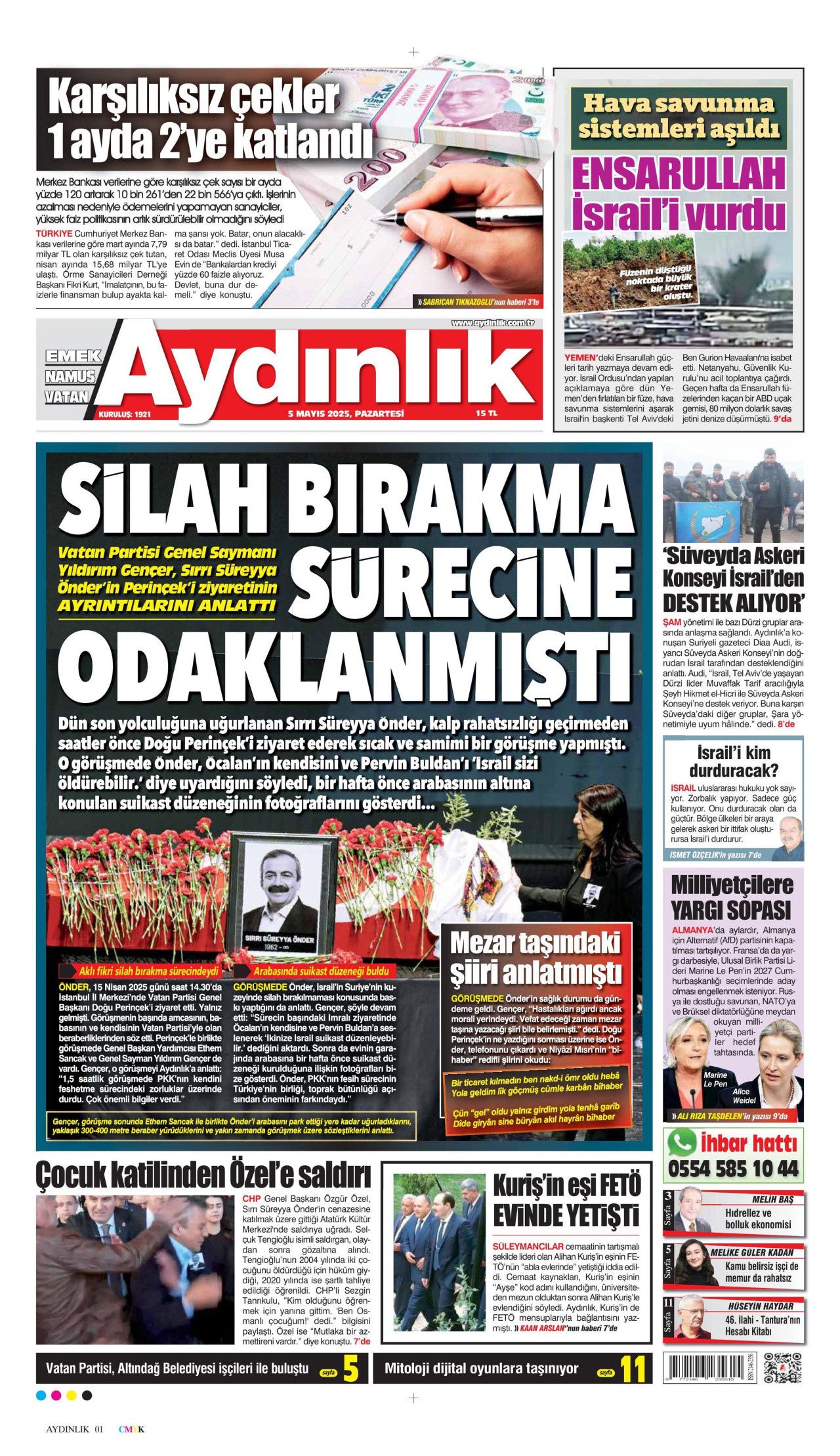 CHP lideri Özgür Özel'e hain saldırı gazete manşetlerinde! "Babam hapisten hiç çıkmasın" 14