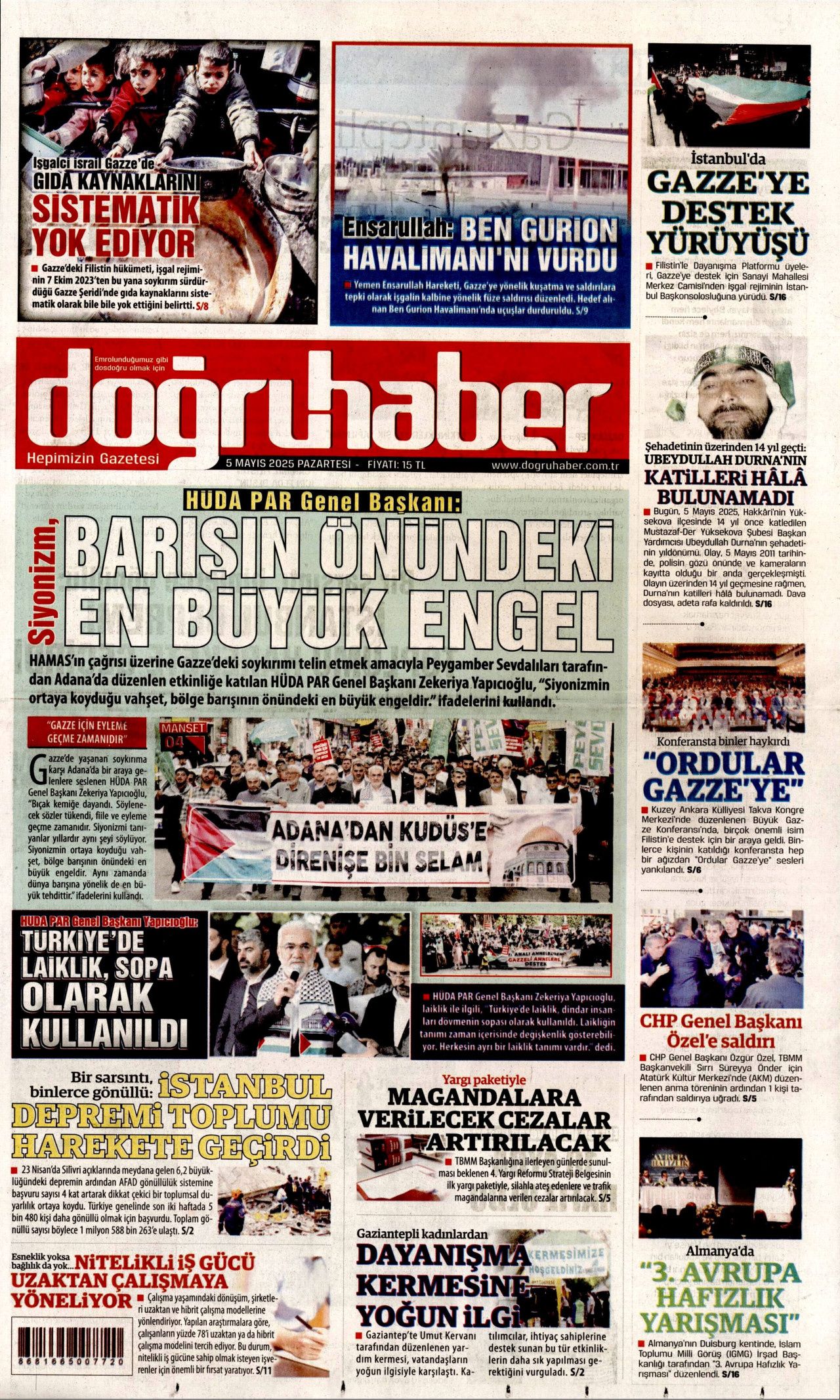 CHP lideri Özgür Özel'e hain saldırı gazete manşetlerinde! "Babam hapisten hiç çıkmasın" 20