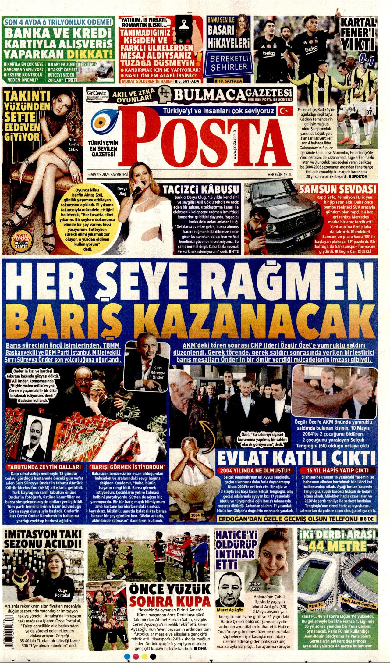 CHP lideri Özgür Özel'e hain saldırı gazete manşetlerinde! "Babam hapisten hiç çıkmasın" 8