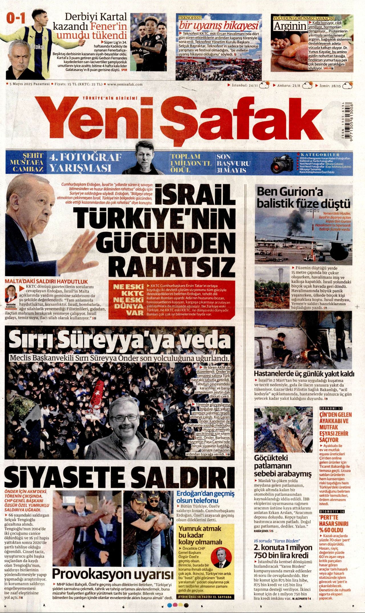 CHP lideri Özgür Özel'e hain saldırı gazete manşetlerinde! "Babam hapisten hiç çıkmasın" 4