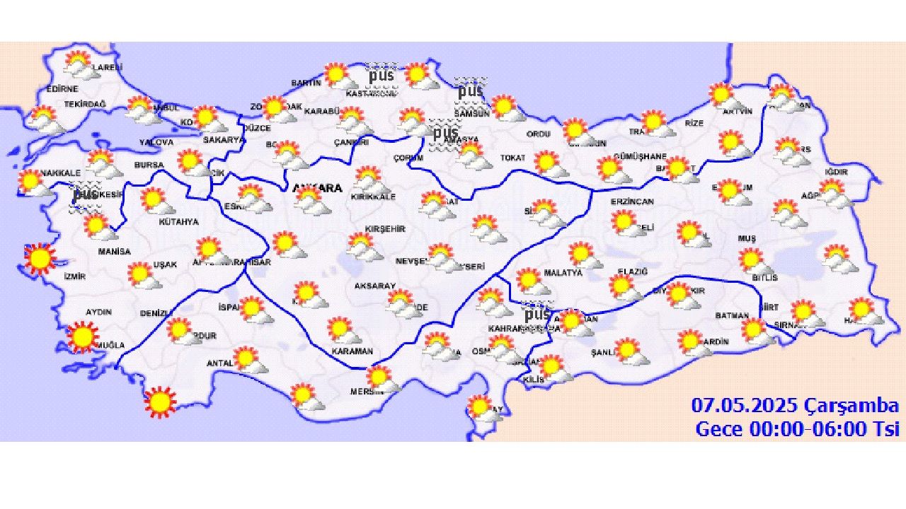 7 Mayıs 2025 ülke genelinde havalar ısınıyor! İşte il il beklenen hava durumu... 2