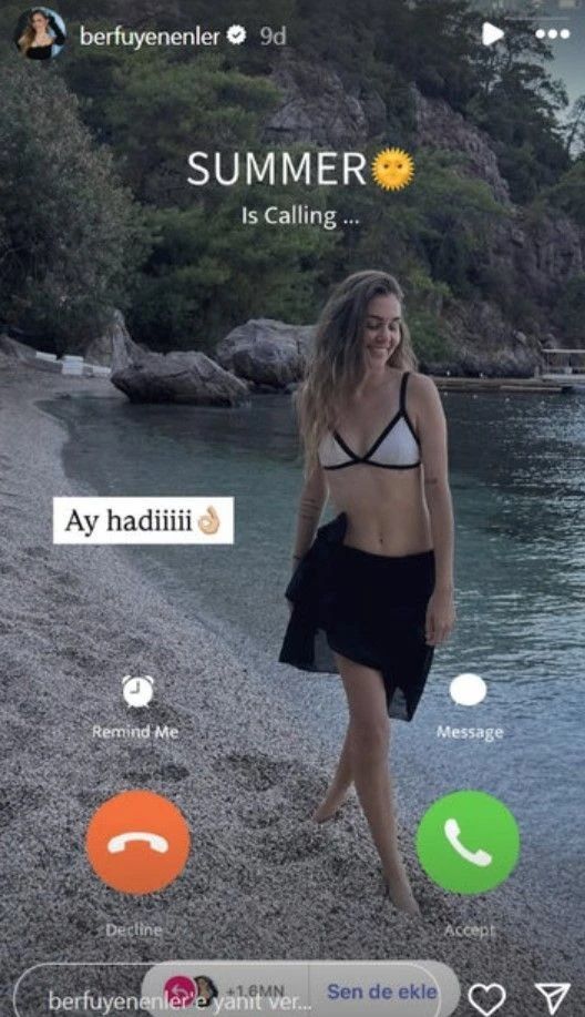 Ünlülerin bikinili 'Summer is calling' akımı sosyal medyayı salladı 6