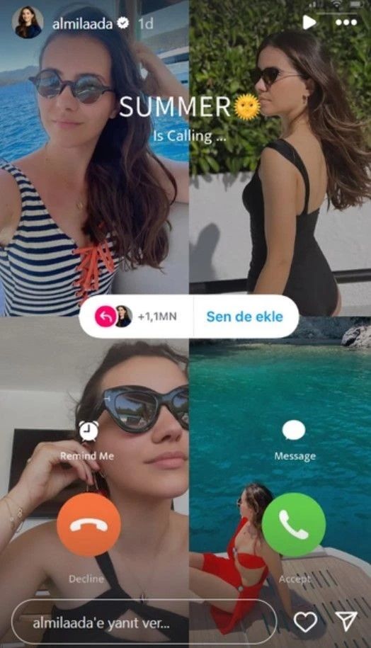 Ünlülerin bikinili 'Summer is calling' akımı sosyal medyayı salladı 7
