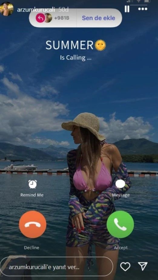 Ünlülerin bikinili 'Summer is calling' akımı sosyal medyayı salladı 8