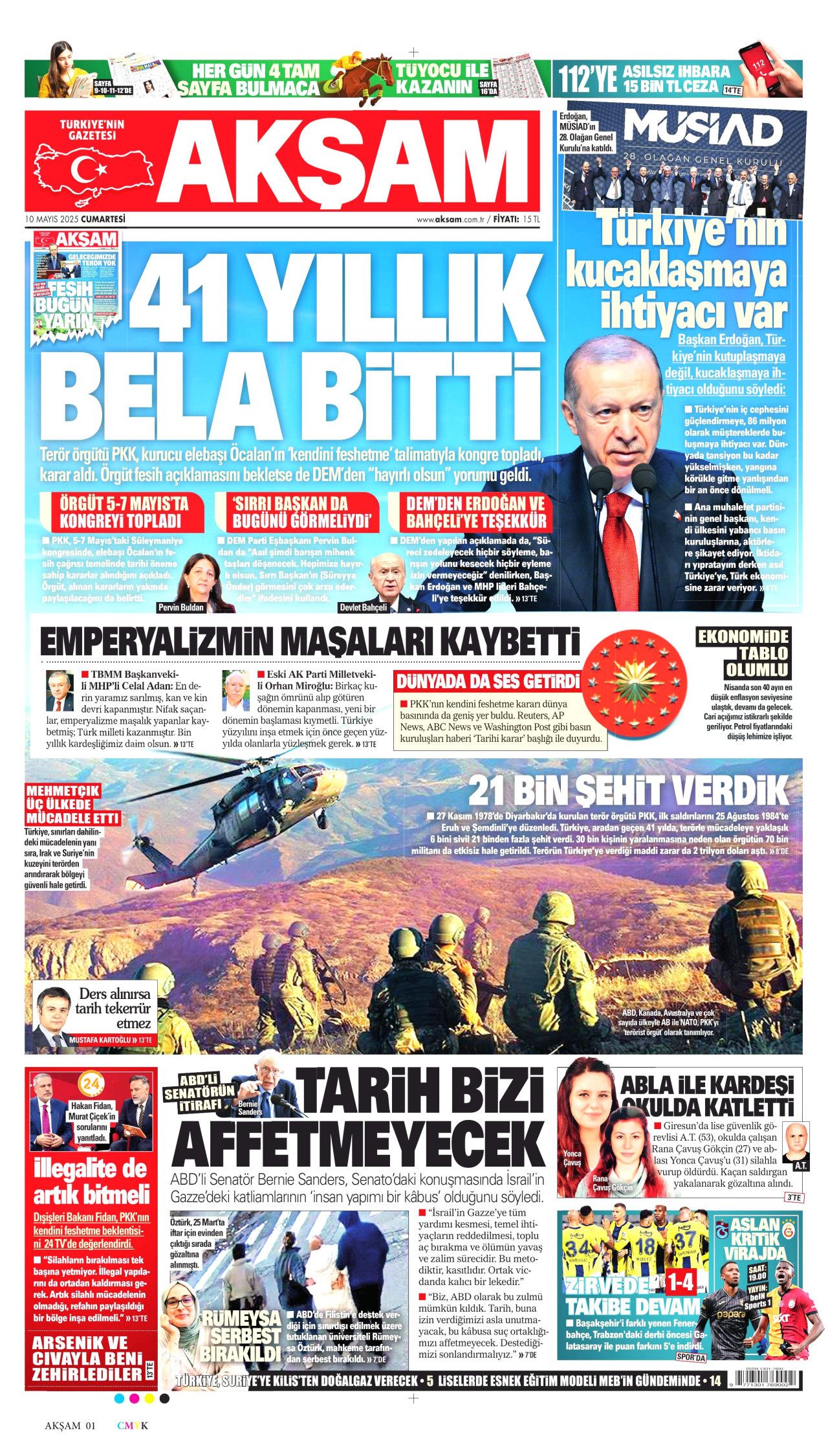 50 yıllık kanlı dönemin sonu manşetlerde! PKK silah bırakıyor 9