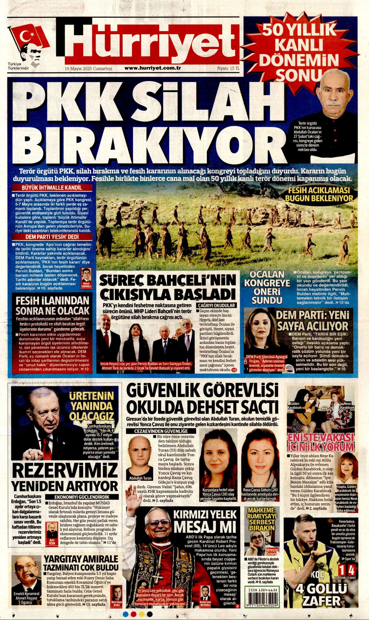 50 yıllık kanlı dönemin sonu manşetlerde! PKK silah bırakıyor 1