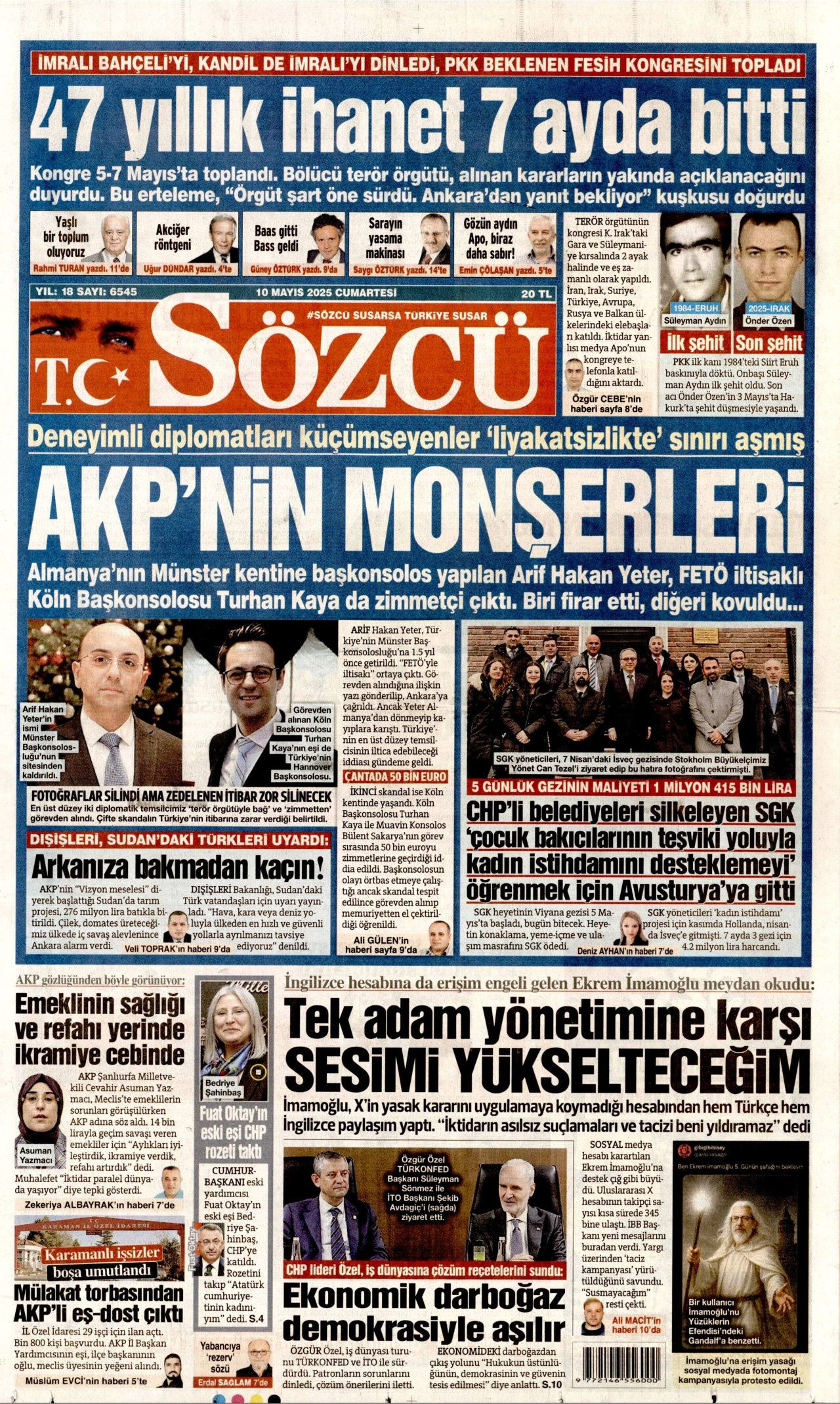 50 yıllık kanlı dönemin sonu manşetlerde! PKK silah bırakıyor 4
