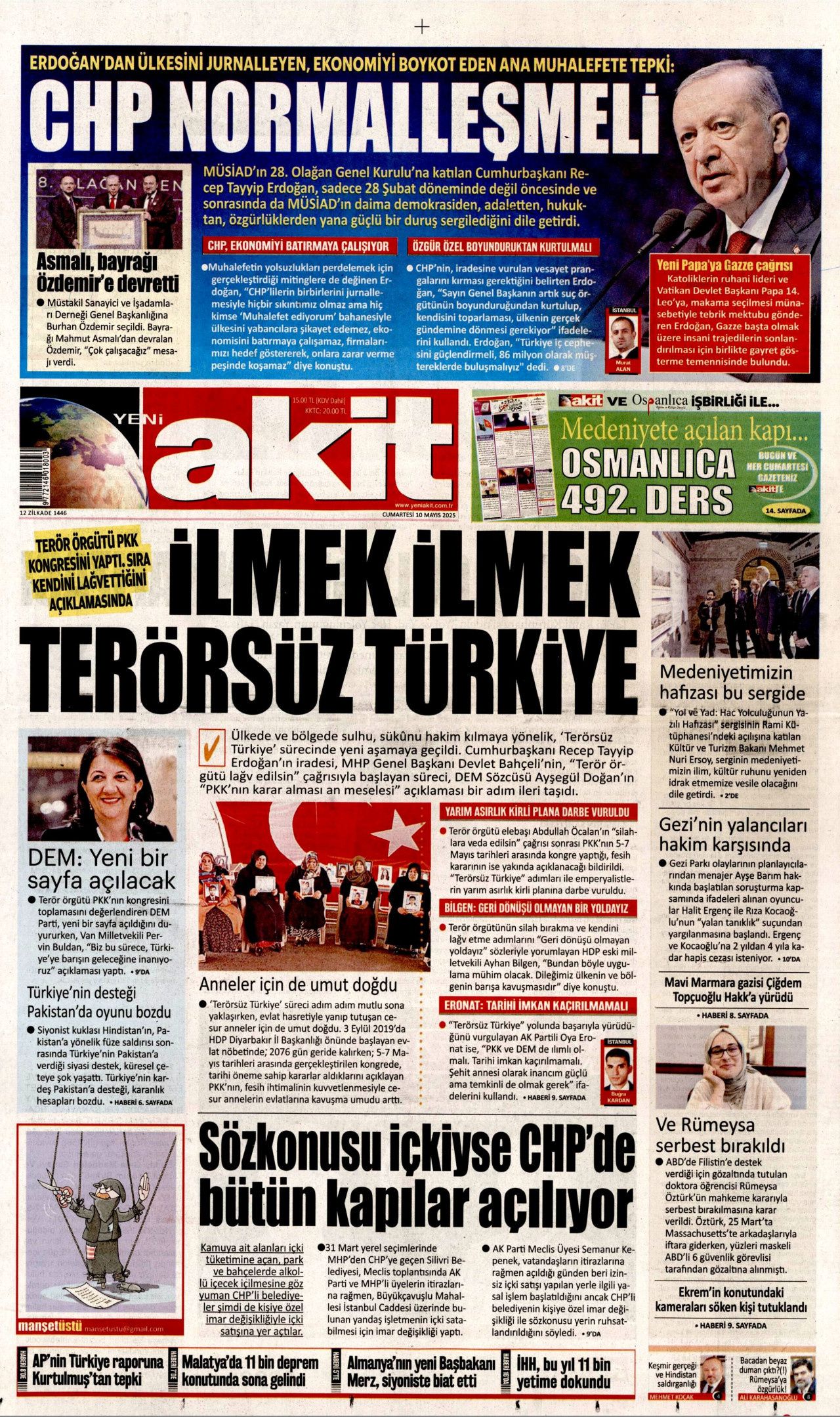 50 yıllık kanlı dönemin sonu manşetlerde! PKK silah bırakıyor 7
