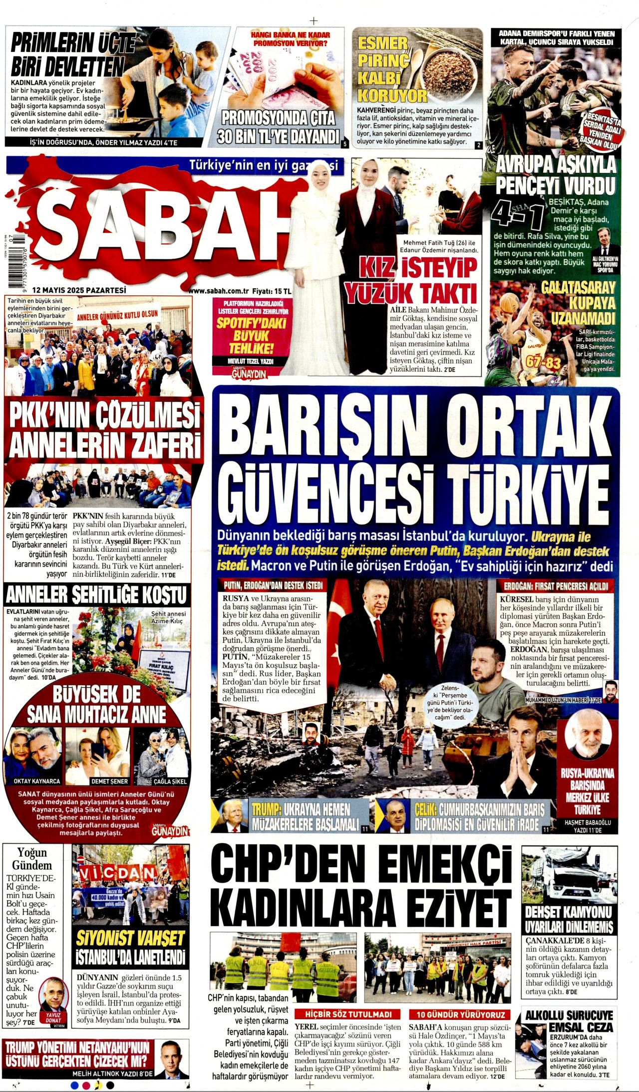 Dünya perşembe günü İstanbul'dan müjde bekliyor! Putin istedi, Zelenski kabul etti! Türkiye'deki barış masası manşetlerde... 2