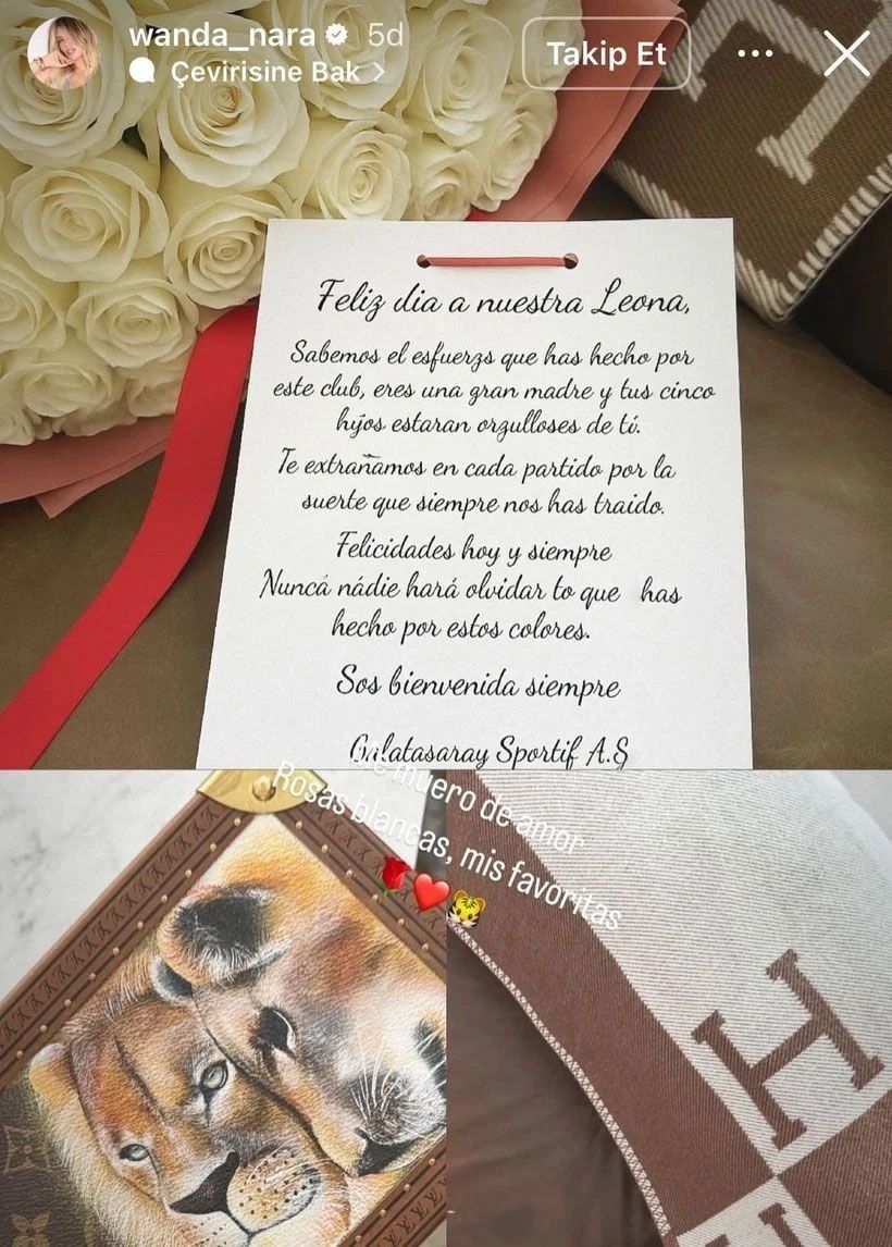 Galatasaray’dan Wanda Nara’ya Anneler Günü sürprizi: Mauro Icardi’yi kızdıracak jest 3