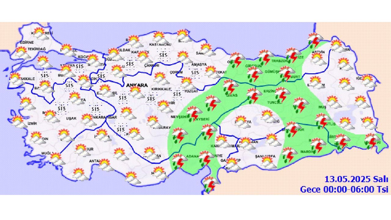 13 Mayıs  2025 Salı yurt geneli hava durumu nasıl olacak? Sıcaklıklar düşüyor mu? 2