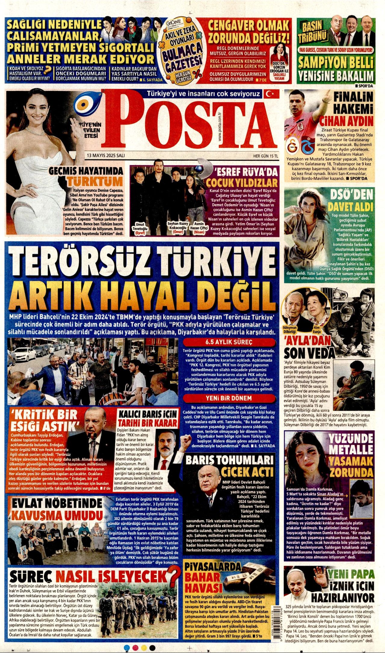50 yıllık terör devri kapandı! PKK 4 aşamada tasfiye edilecek... Tarihi fesih kararı gazete manşetlerinde! 17