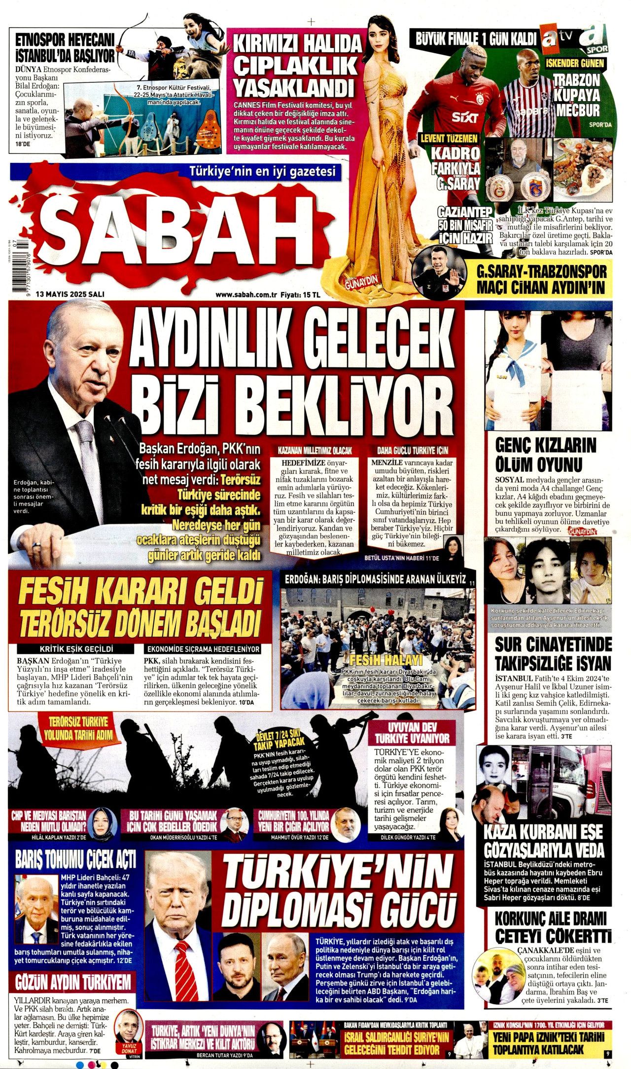 50 yıllık terör devri kapandı! PKK 4 aşamada tasfiye edilecek... Tarihi fesih kararı gazete manşetlerinde! 5