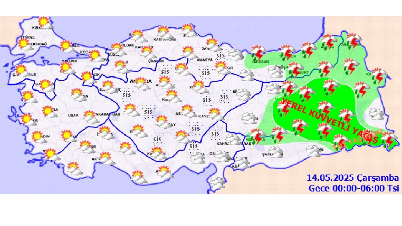 14 Mayıs 2025 Meteoroloji hava durumu tahminlerini paylaştı! İşte il il beklenen sıcaklıklar... 2