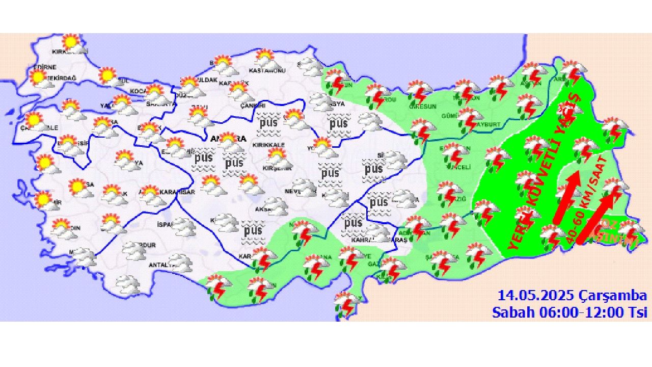 14 Mayıs 2025 Meteoroloji hava durumu tahminlerini paylaştı! İşte il il beklenen sıcaklıklar... 3