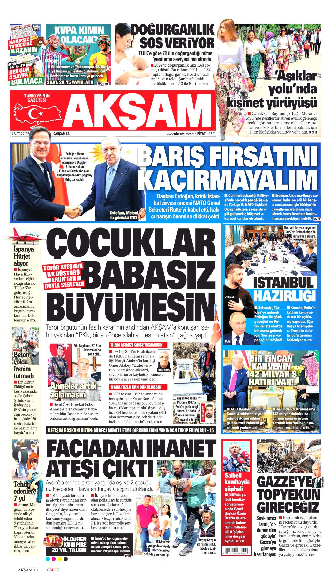 Planlar yapıldı... Terörsüz Türkiye için en kritik iş MİT'te! Bugünün gazete manşetleri 9