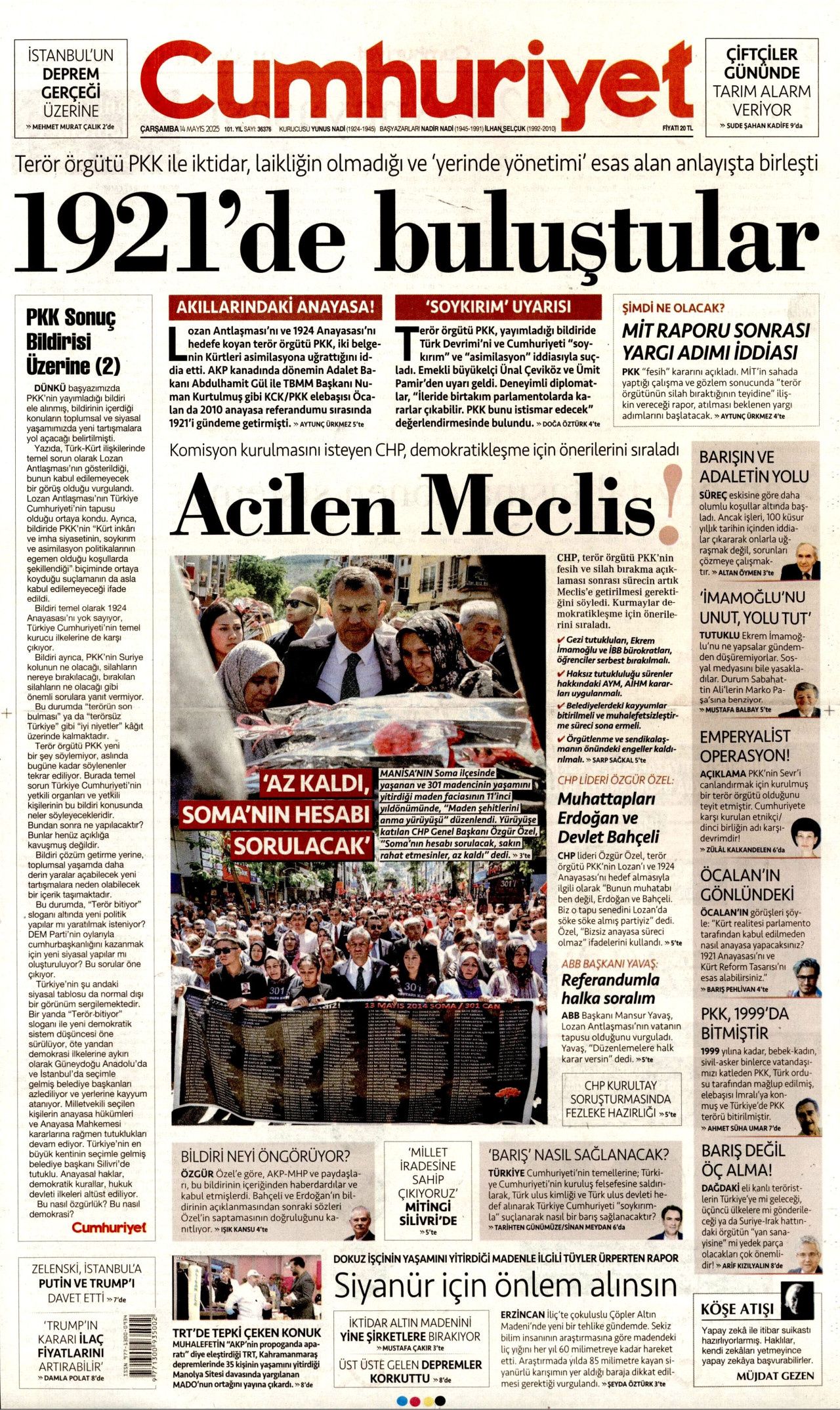 Planlar yapıldı... Terörsüz Türkiye için en kritik iş MİT'te! Bugünün gazete manşetleri 4