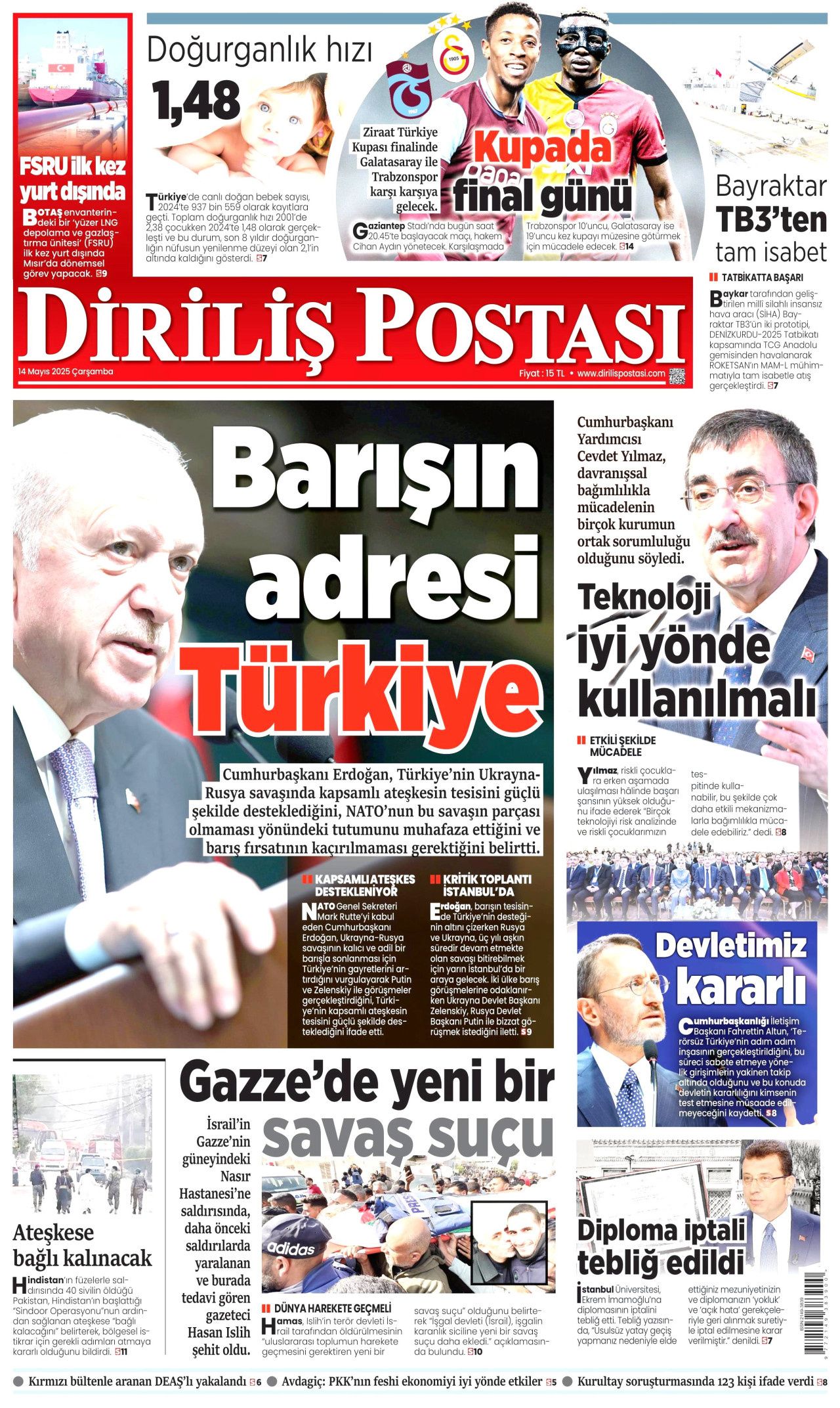 Planlar yapıldı... Terörsüz Türkiye için en kritik iş MİT'te! Bugünün gazete manşetleri 22