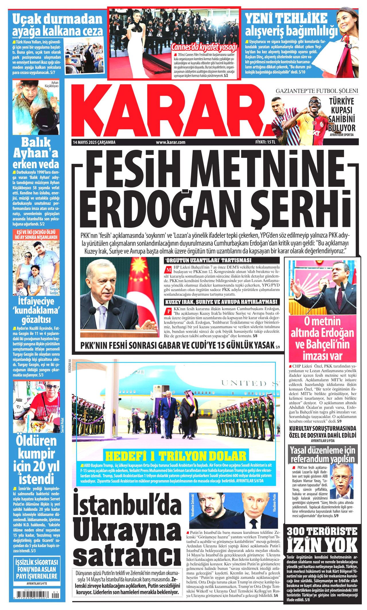 Planlar yapıldı... Terörsüz Türkiye için en kritik iş MİT'te! Bugünün gazete manşetleri 10