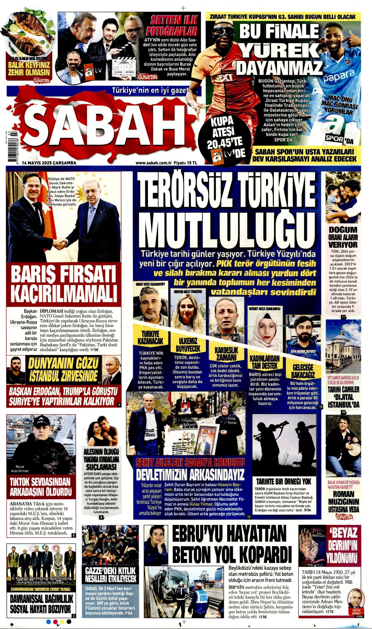 Planlar yapıldı... Terörsüz Türkiye için en kritik iş MİT'te! Bugünün gazete manşetleri 6