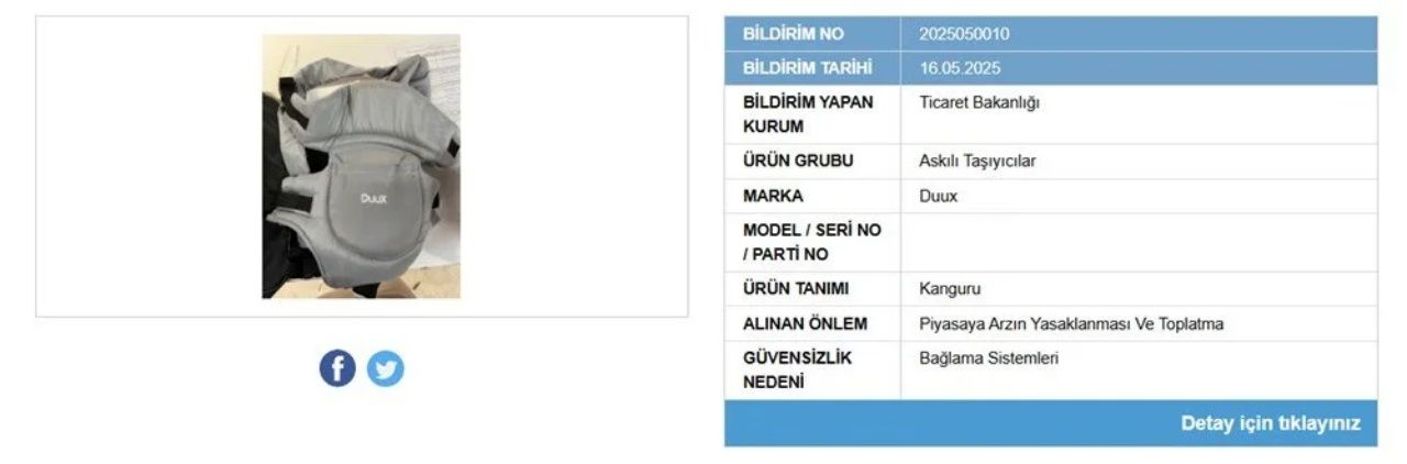 Anne ve babalar dikkat! O kanguru modeli yasaklandı! Bebeğiniz yaralanabilir 3
