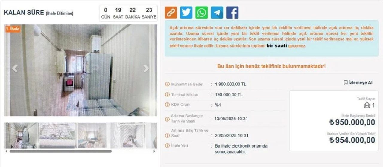 Yarı fiyatına ev sahibi olma imkanı! İcralı konut ihaleleri başladı 8