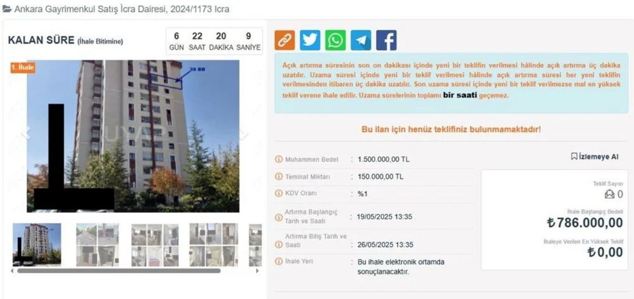 Yarı fiyatına ev sahibi olma imkanı! İcralı konut ihaleleri başladı 17